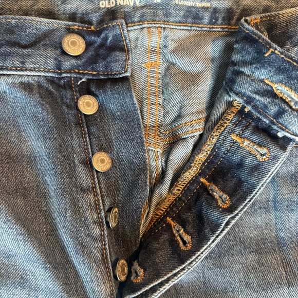 Old Navy Slouchy Taper Jeans. Button fly. Women's size 14 - Picture 5 of 6